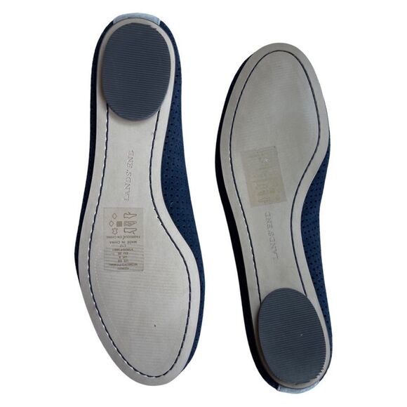 Land’s End Womens Size 6 Ballet Flat Mesh • Deep Sea Navy • NWT - Picture 6 of 8